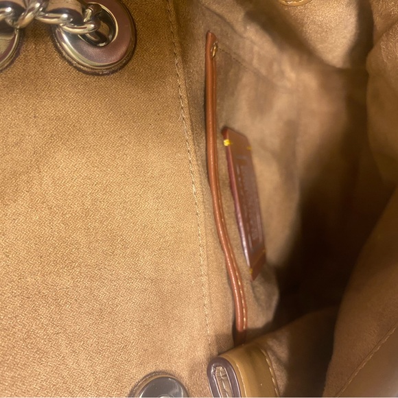 NWOT Coach Parker Convertible Backpack Crossbody Bag 16 Signature Canvas Beige - Picture 16 of 16